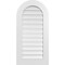 Ekena Millwork Round Top Surface Mount PVC Gable Vent: Functional, w/ 3-1/2"W x 1"P Standard Frame, 20"W x 40"H GVPRT20X4001SF - alternate 1